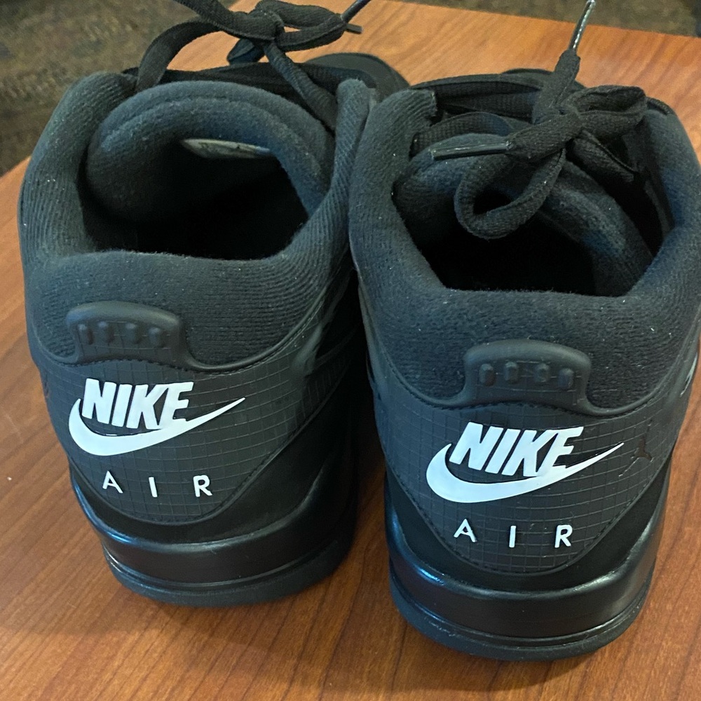 Nike Black and White Air Jordan flight Low-Top Sneakers